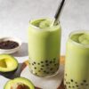 Avocado Bubble Tea With Utensils Set - Image 3