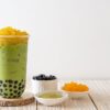 Avocado Bubble Tea With Utensils Set - Image 4