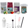 Avocado Bubble Tea With Utensils Set